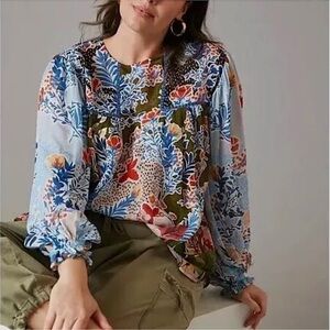 Anthropologie Bl<nk London - Miranda Peasant Blouse